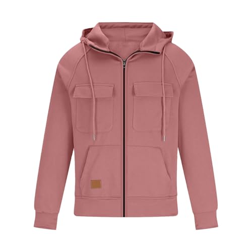 GOFULY Hoodies For Men Vintage Quarter Zip Hoodies Pullover Tall Sweatshirts Long Sleeve Winter Jacket Cargo Sweatshirts2