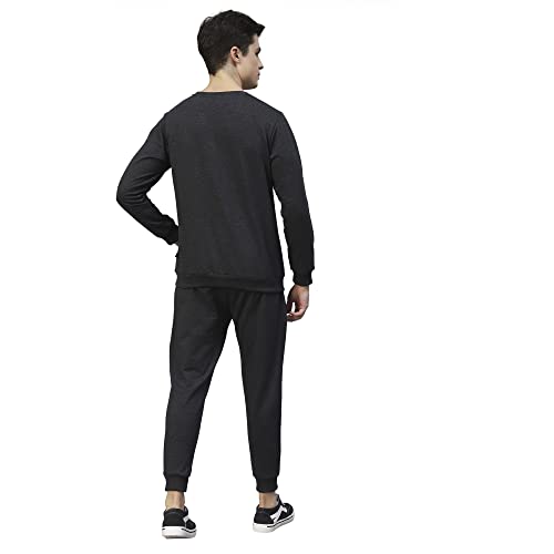 Image of Rigo Round Neck Full Sleeve Terry Track Suit For Men | Regular Fit Plus Sizes Tracksuit for Men's | Co-ord Set For Men