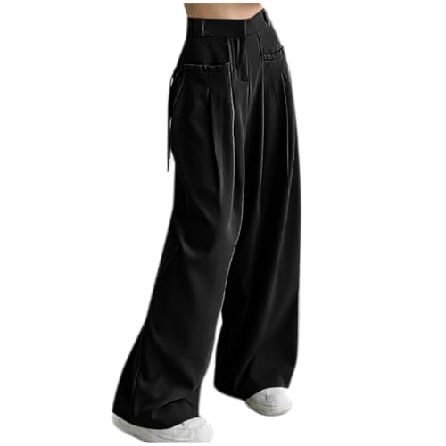 Wide Leg Pants for Women High Waist Casual Long Palazzo Pants Loose Business Work Office Trousers with Pockets