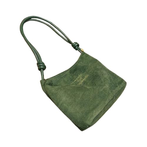 Handbag Rope Buckle Design Multicolor Shoulder Bags Casual Adjustable Straps Work(Green) - Main Image