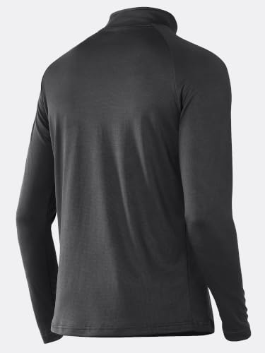 Image of NORTHYARD Men's Quarter Zip Pullover Athletic Running Shirt Long Sleeve | 1 /4 Zip Top, Quick Dry Lightweight, Moisture Wicking Breathable, Reflective Strips, Performance Workout Gym, Hiking Sports