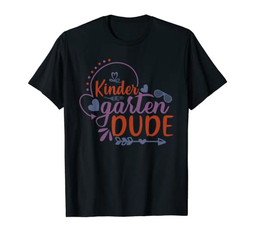 Kindergarten dude funny back to school for kids camiseta