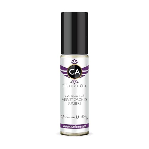 CA Perfume Impression of Velvet Orchid Lumiere for Women Fragrance Oil Amber Floral Scent Long Lasting Perfumes for Women Travel Size TSA Ready Mini Parfum Body Oil Roll-on 0.33 Fl Oz 10ml