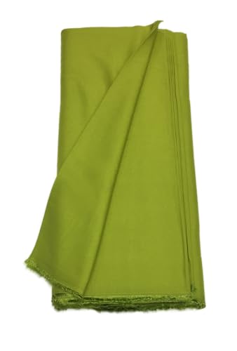 Image of BKRKJ Women's Rayon Cotton Unstitched Fabric by Meter for Sewing Suit Salwar Chudidar Patiyala Kurti Shirt Kameez Blouse Kurta Pyjama (Light Parrot Green, 1.5 Meter)