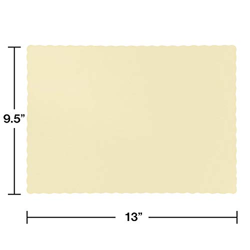 Creative Converting 50 Count Touch of Color Paper, Ivory