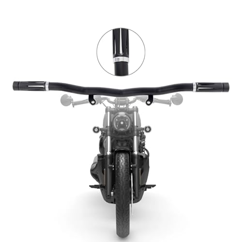 Kinglemc Flat-Out Crash Bar Engine Guard Highway Freeway Bar for Harley Davidson Sportsters Nightster H1250S RH975 (Black)
