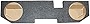 QPower QDODGE104DOOR Dodge Quad Cab '02-15 Dual 10' Truck Subwoofer Box