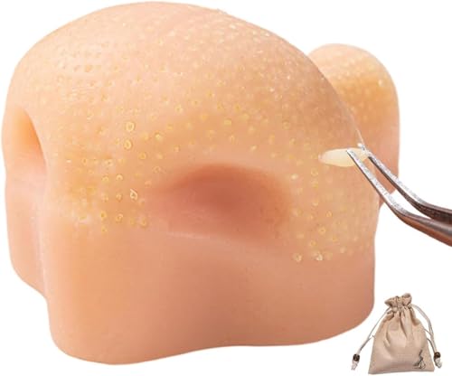 Pimple Popping Fidgets Toys,Nose Shape with Tweezers Stress & Anxietys Relief for All Ages