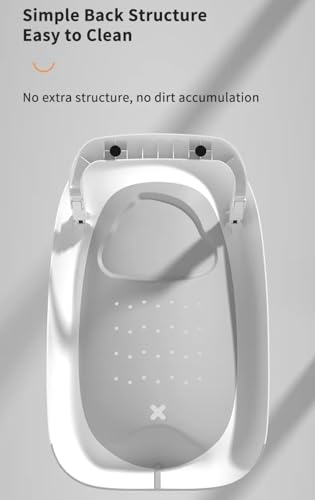 Image of Foldable Plastic Baby Bath Seat - Ergonomic Non-Slip Design, Portable for Newborns up to 10 Months, Baby Bath Tub, Baby Chair, Toys (MNBS2- Grey)