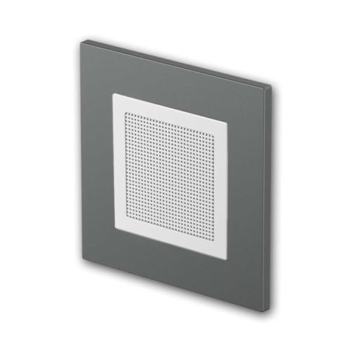 TEM Altavoz Adicional LOGIQ, para Ampliar la Radio empotrada LOGIQ, Funcionamiento Mono, Profundidad de Montaje 32 mm, se Entrega con Marco de 1 vía Flat, Antracita