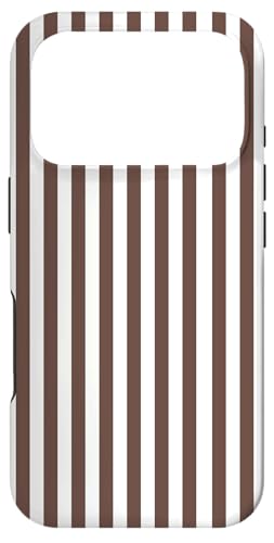 Brown and White Stripes Geometric Vertical Lines Pattern X}zP[X iPhone 17 Pro p