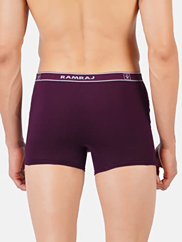 Image of RAMRAJ COTTON Men Cotton Trunks - Multicolor| Outer Elastic Waistband With Double Side Pockets