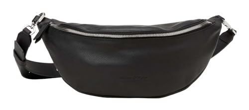 Bolso bandolera Marc O'Polo Mallir negro, bandolera de piel para mujer y moda casual