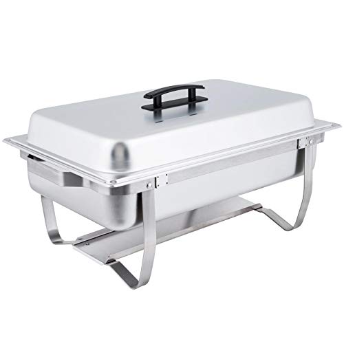 Bc-elec - F433-2 Speisenwärmer Buffetwärmer 2x GN1/2 bain marie mit Deckel, 60x37x29cm – Bild 3
