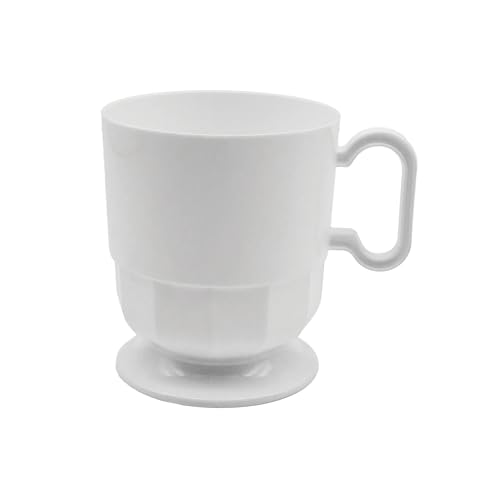 Party Essentials 8-Ounce Hard Plastic Coffee Cups,...