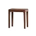 Stool Taburete Cuadrado de Nogal Negro, 42cm * 30cm * 45cm, Banco para el hogar Taburete de Comedor de Nogal Negro, Hecho de Madera Maciza Pura