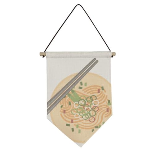 Drapeau chinois en toile suspension murale cuisine asiatique