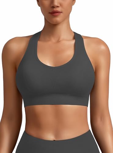 Image of MIRITY Women Racerback Sports Bras - High Impact Workout Gym Activewear Bra Pack of 7