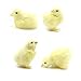 4 Pcs Poussin en Peluche Peluche Poussin De Pâques Nature Figurine Réaliste De Petit Poussin en Peluche Jouet Animal À Fourrure Réaliste pour Enfants Cognition Model Figurine Home Decor