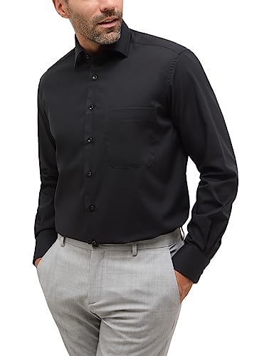 Chemise noire ETERNA idéale pour le bureau coupe confort fit taille 40