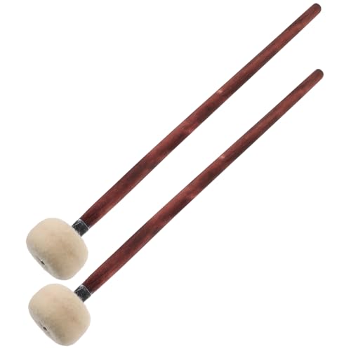 Baquetas Hemoton de madera y fieltro para adultos, 2 piezas, calidad de sonido mejorada