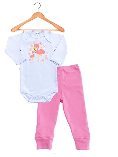 Kit Roupa de Bebe 6 Peças Body Manga Longa e Calça Mijão 100% Algodão fio 30 penteado Premium Menino