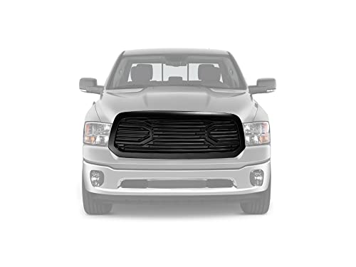 Armordillo USA 7178403 Big Horn Horizontal Front Hood Grille - Matte Black Fits 2013-2018 Dodge Ram 1500 by ARMORDILLO - Image 6