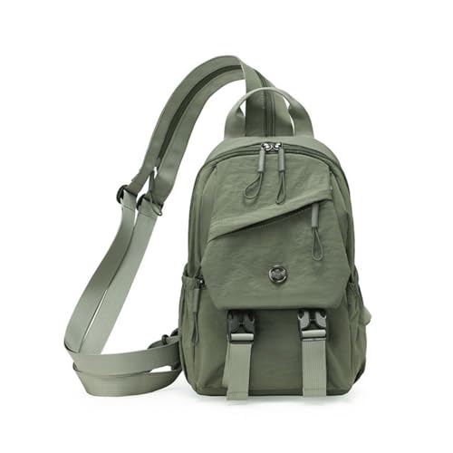 MOCA Mini Chest Bag for Women Men Lightweight Polyester Crossbody Sling Bag with Adjustable Straps Multi Compartment Travel Shoulder Daypack for School Work Outdoor Use