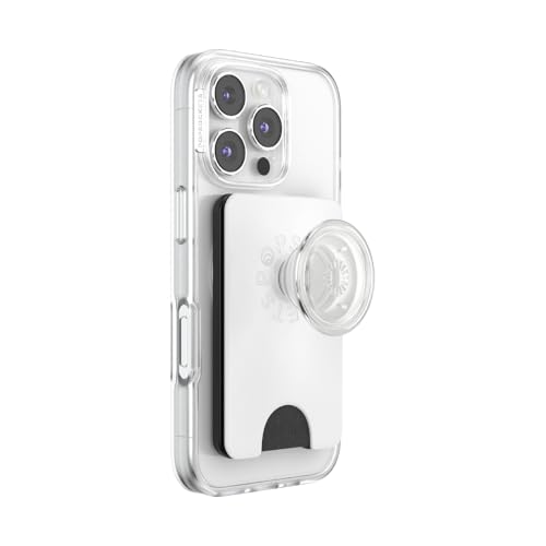 Image of PopSockets Kick-Out Wallet for MagSafe, Adjustable Kickstand, Magnetic Stand - White