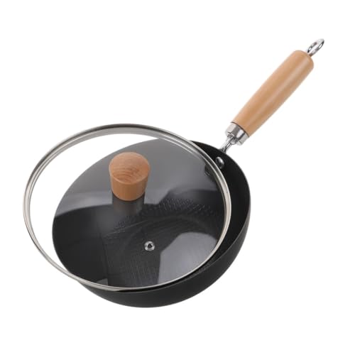 Wok de Hierro Fundido LIFKOME con Tapa Tradicional miniatura 1