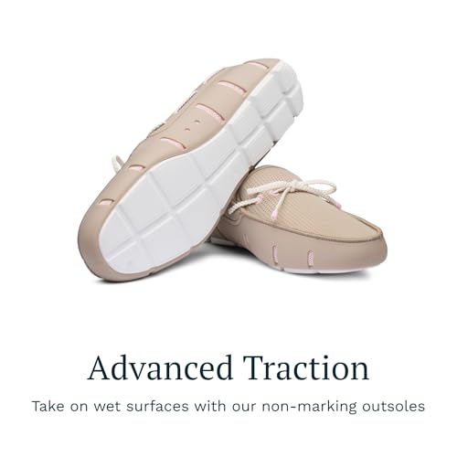 Image of SWIMS Braided Lace Loafer for Men, Breathable Slip On Water Friendly Driving Shoe, Lightweight Mesh Upper, Drainage Sole