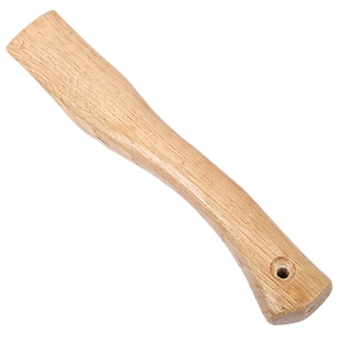 Manche de pioche, Manche de Hache courbé en Bois 11 Pouces Remplacement avec Trou Suspension, Hache Remplacement
