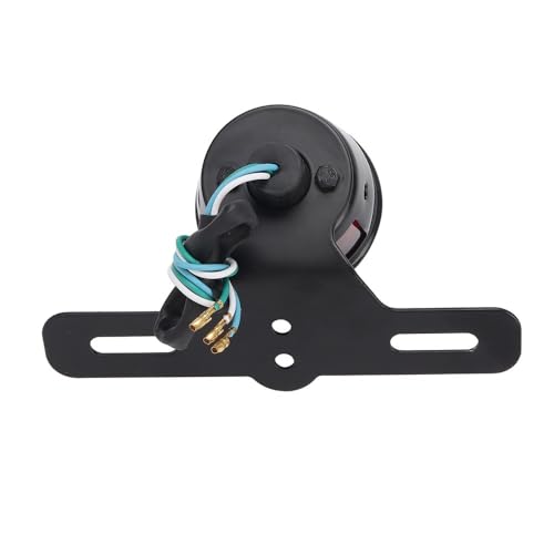 Luz de freno trasera para motocicleta de 12V con faro trasero redondo chopper 6