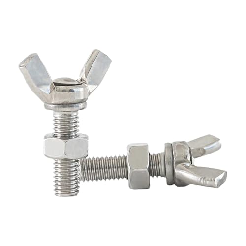 Boulon papillon M4x25mm en acier inoxydable 304 avec écrous de serrage manuel
