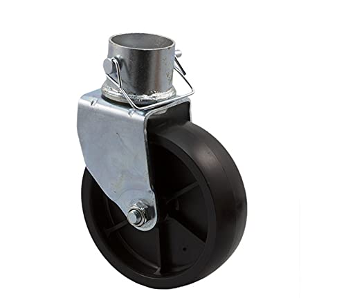 6" Trailer Jack Caster Wheel with Swivel and Pin Boat Hitch Replacement Tongue Wheel for RV, Camper, and Utility Trailers Removable Design
