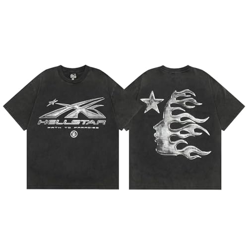 Trendy Hip Hop Shirt Street Graffiti Print T-Shirt 80s 90s Unisex Vintage Graphic Shirts