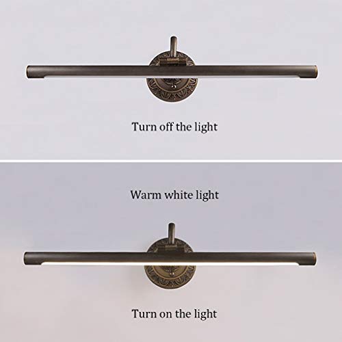 Lampe de vanité LED pour miroir de salle de bain ambiance rétro chic