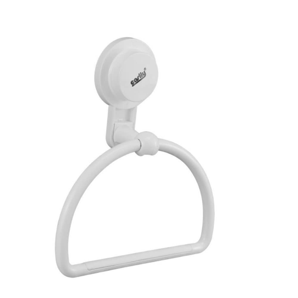 Vetrineinrete® Porta asciugamani ad anello da parete con ventosa appendi asciugamano a muro accessorio da bagno