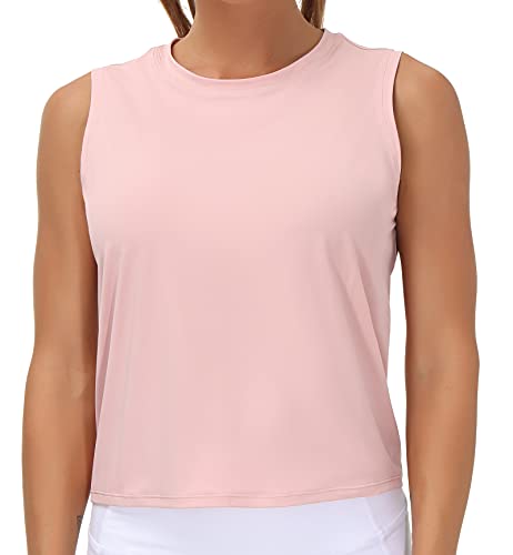 Image of THE GYM PEOPLE Women's Workout Tops in Ice Silk Quick Dry Sleeveless