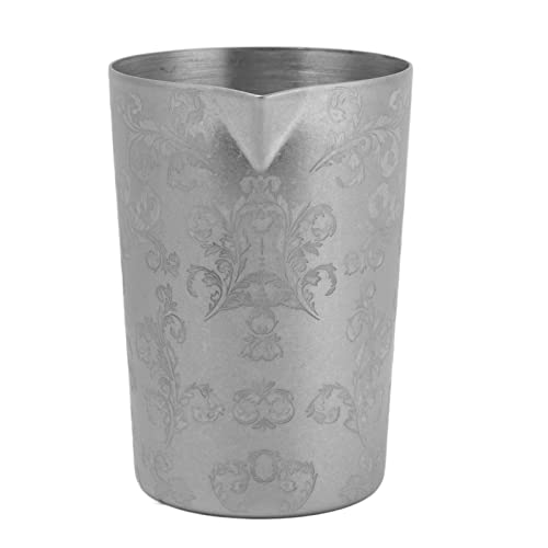 Stainless Steel Cocktail Mixing Glass,Premium Old Fashioned Bar Mixer Glass for Stirring Drinks,Unbreakable Accessories for Stirring Drinks,Professional Stirring Glass Cocktail Beaker