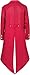 KDAFJLKD Medieval Clothing Costume,Steampunk Coat Tailcoat Men,Halloween Renaissance Vampire Costumes for Adults (Red, XX-Large)