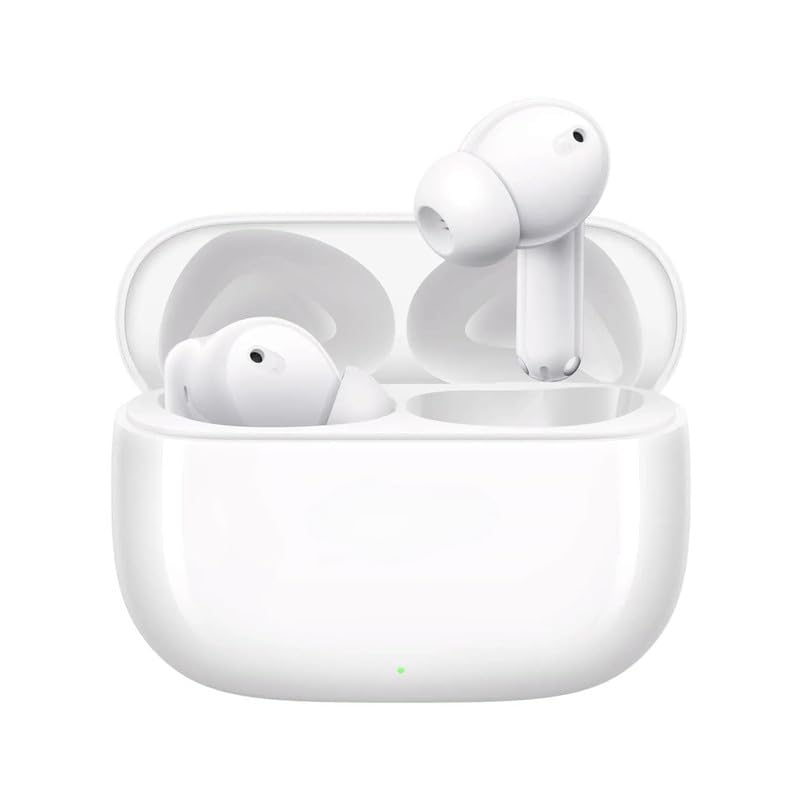 SHOPHOOD Earbuds for Xiaomi Mi 5c Up to 46dB Adaptive ANC, Immersive Spatial Audio, 48Hours Playtime with 6 mic ENC, Dual Pairing, (Silver,SHD)