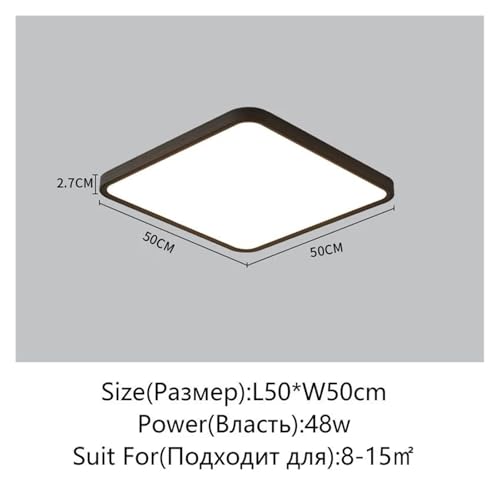 Plafonnier LED télécommande intensité réglable moderne et extra plat - 2
