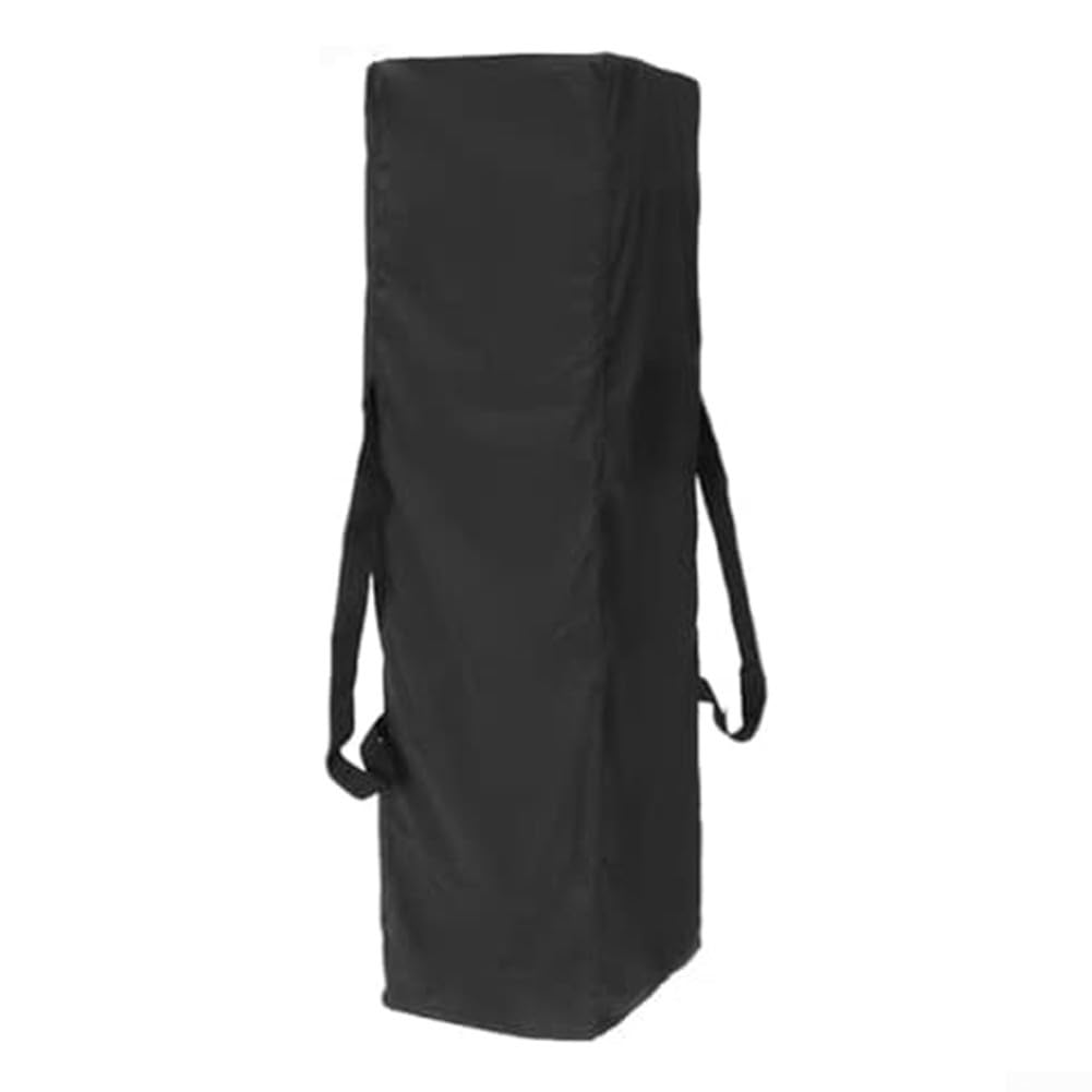Sac de rangement noir pour tente, auvent, sac de rangement imperméable noir, avec cordon de serrage et deux dragonnes, pour meubles, grils, etc. (140 x 34 x 44 cm)
