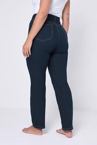 Yours Curve Women's Plus Size Straight Leg Ruby Jeans Blue2