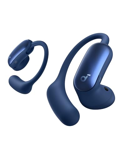 Słuchawki soundcore AeroFit 2 Pro firmy Anker, słuchawki douszne, których można używać w trybie otwartym lub z funkcją redukcji szumów (Blue)