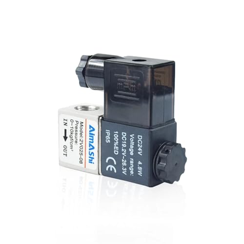 Électrovanne pneumatique DC24V 2 voies 2 positions distributeur air 1/4 - 8