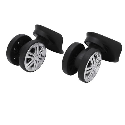 1 Pair of Silent Double Row Wheels for Luggage, Suitcase Casters Replacement, Casters for Smooth Mobility3