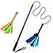 BFYCHYC Dog Extendable Teaser Wand Pet Teasing Flirt Pole Interactive Toy with 2 Cotton Chewing Rope Training for Small Medium Large Dogs