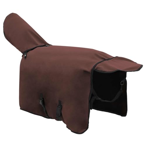 Manta para caballo de 105 cm impermeable transpirable forrada con correa cruzada 3